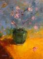 Cherry Blossoms in Jade Jar by Bronwyn Groman