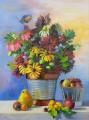 Little Golden Bird and Summer Fruit by Michelle Waldele