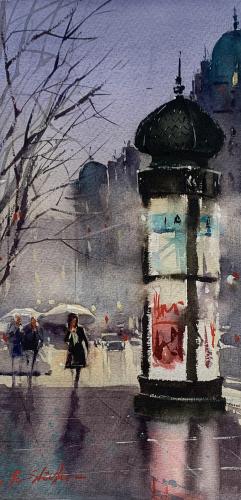 Morris Column, Paris by Ron Stocke