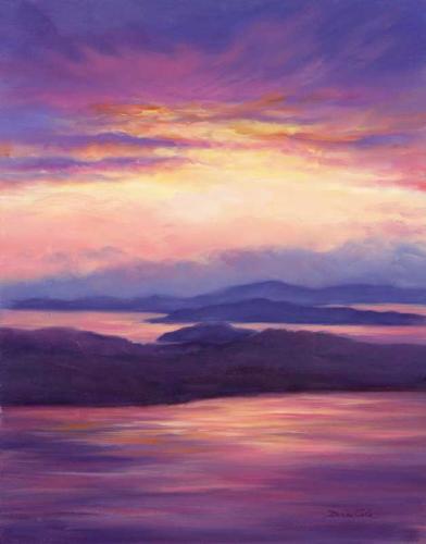 San Juan Sunset II by Denise Cole - Oils