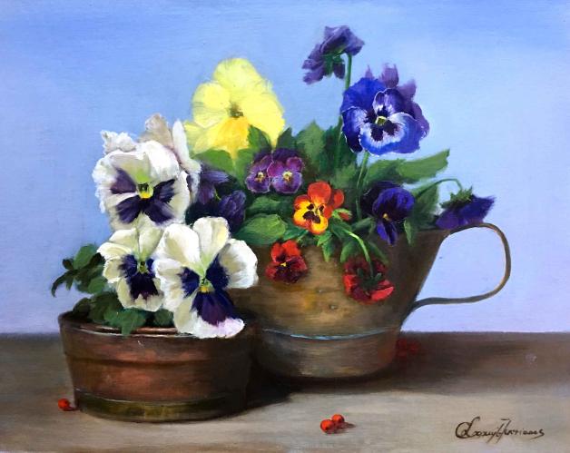 Pansies and Violets by Cary Jurriaans