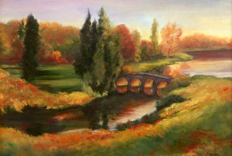 Wiltsire Reflections by Denise Cole - Oils