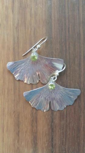 Ginko Silver with Peridot by Penny Berglund
