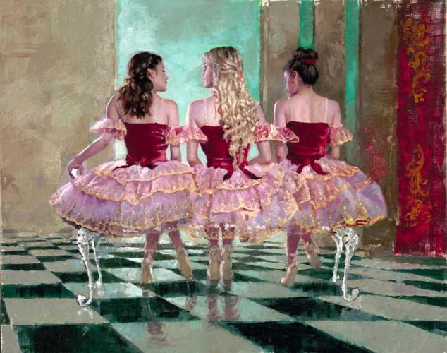 Ballerinas Red by Michael Fitzpatrick