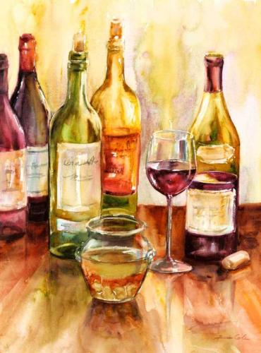 The Olive Jar by Denise Cole - Watercolors