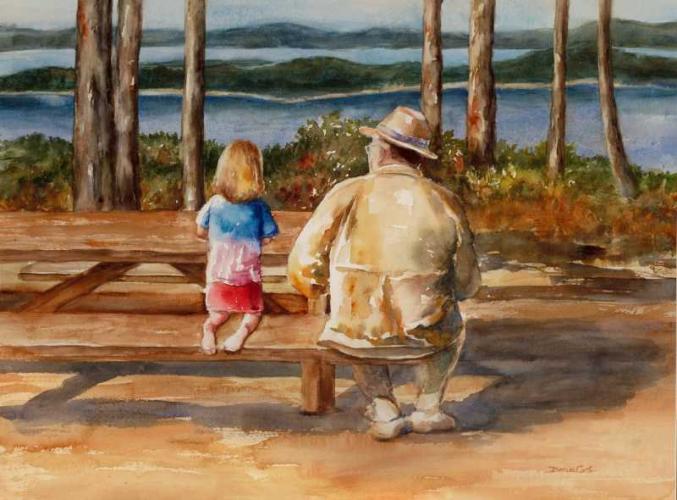 Buddies by Denise Cole - Watercolors