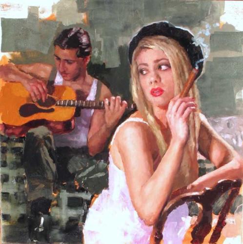 Study of Bonnie and Clyde by Michael Fitzpatrick