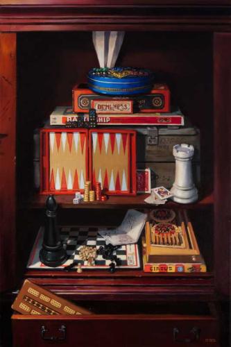 Game Cupboard by Michelle Waldele