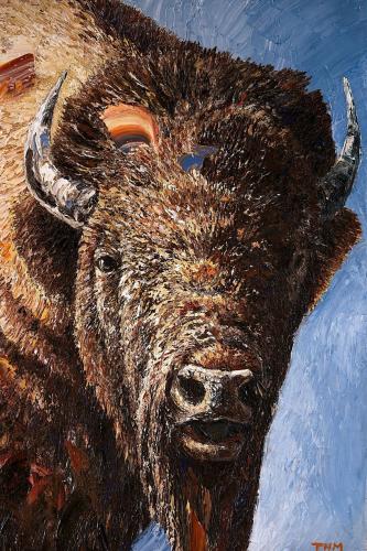 Sulfur Creek Bison by Thomas McCafferty