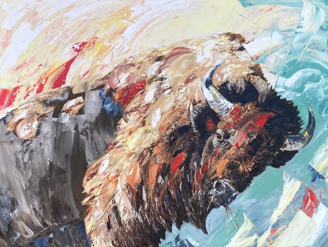 Forest Springs Bison by Thomas McCafferty