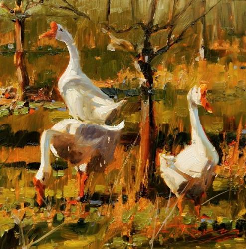 Finn River Geese by Robin Weiss