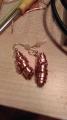 Dust Devil Copper Swirl Earring by Penny Berglund