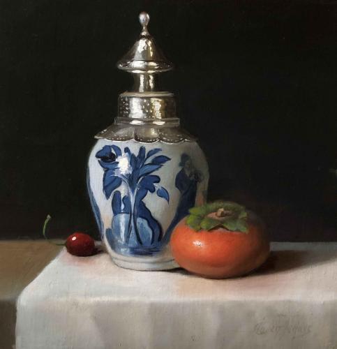 Persimmon and Blue by Cary Jurriaans