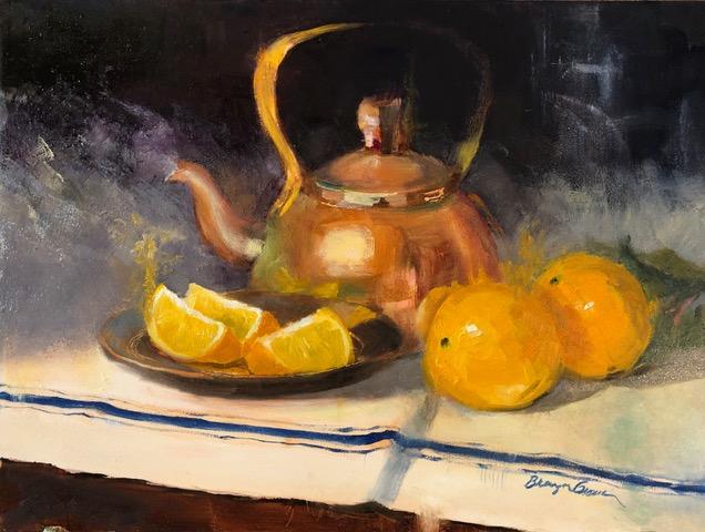 Tea and Oranges by Bronwyn Groman