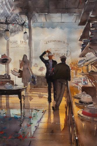 The Hat Shop by Ron Stocke