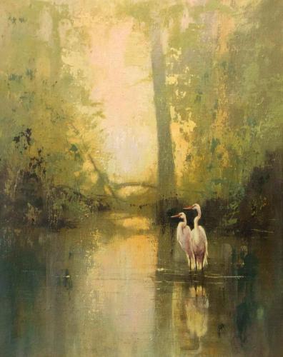 Egrets by JM Brodrick