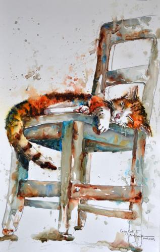 Cozy Cat by Bev Jozwiak