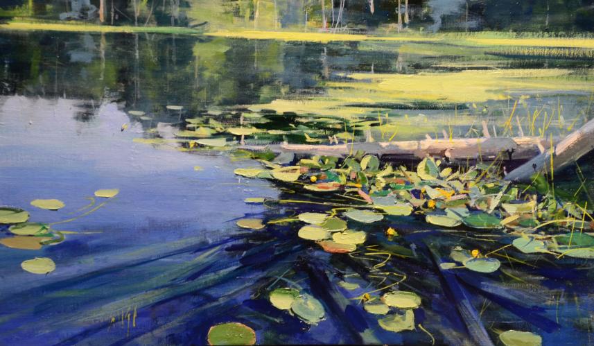 Dancing Lilies on the Lake by Mike Wise