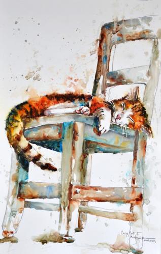 Cozy Cat by Bev Jozwiak
